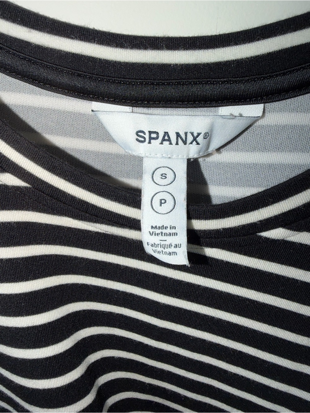 Spanx Modal Striped Tie-Waist Midi Dress - Black & White - Picture 3 of 8